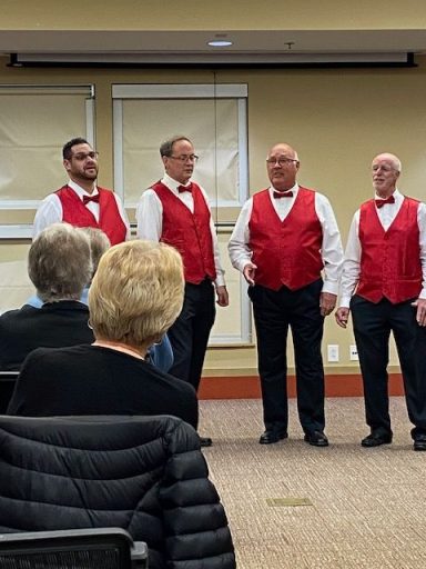 Singing at the Portside Assisted Living Center